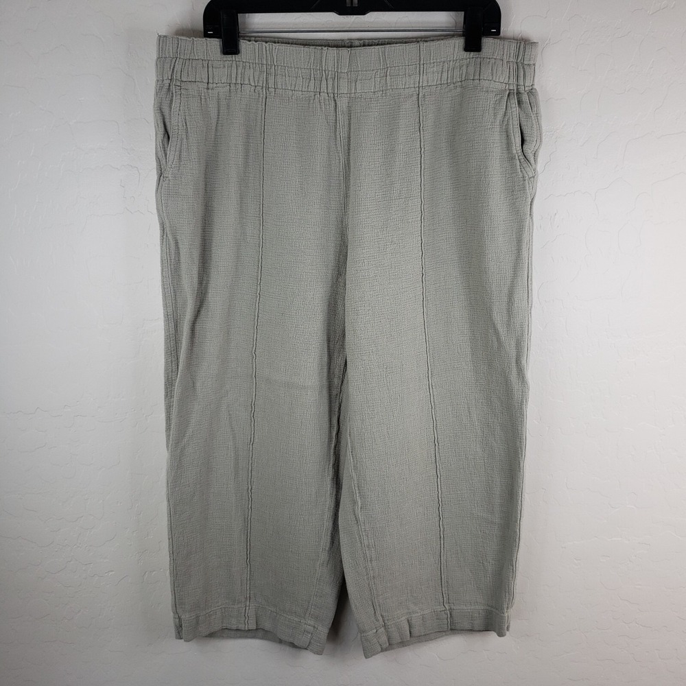 Madewell Wide Leg Pants in Light Sage Green